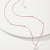 Coral Isles Thread Pearl Pendant Necklace
