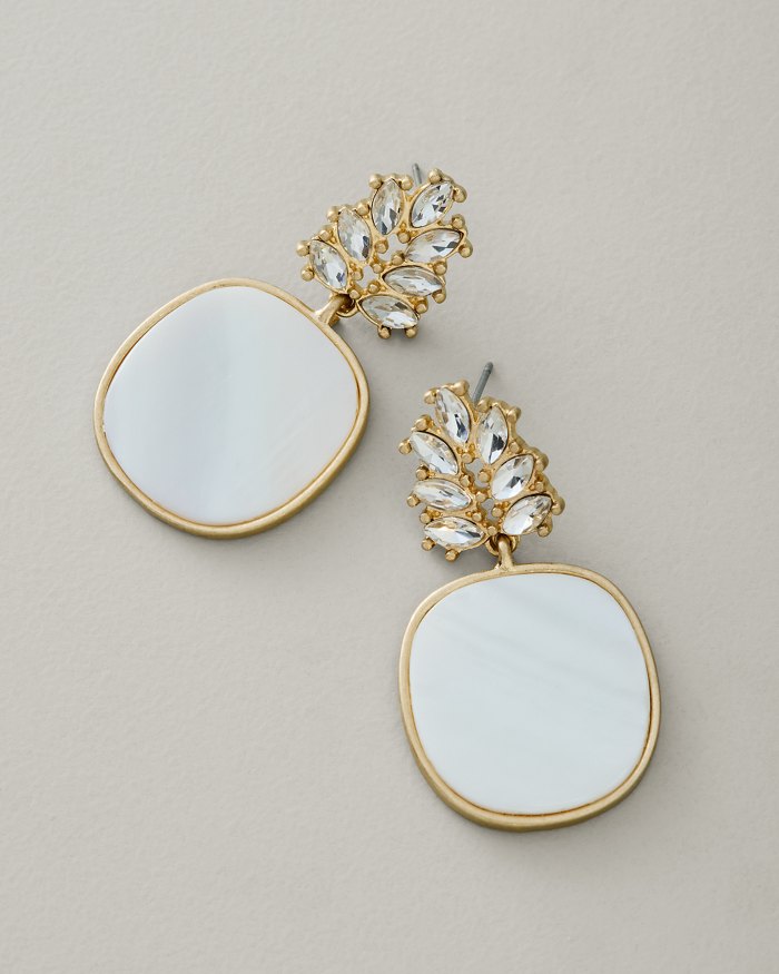 Pearl Island Shell Drop Earrings