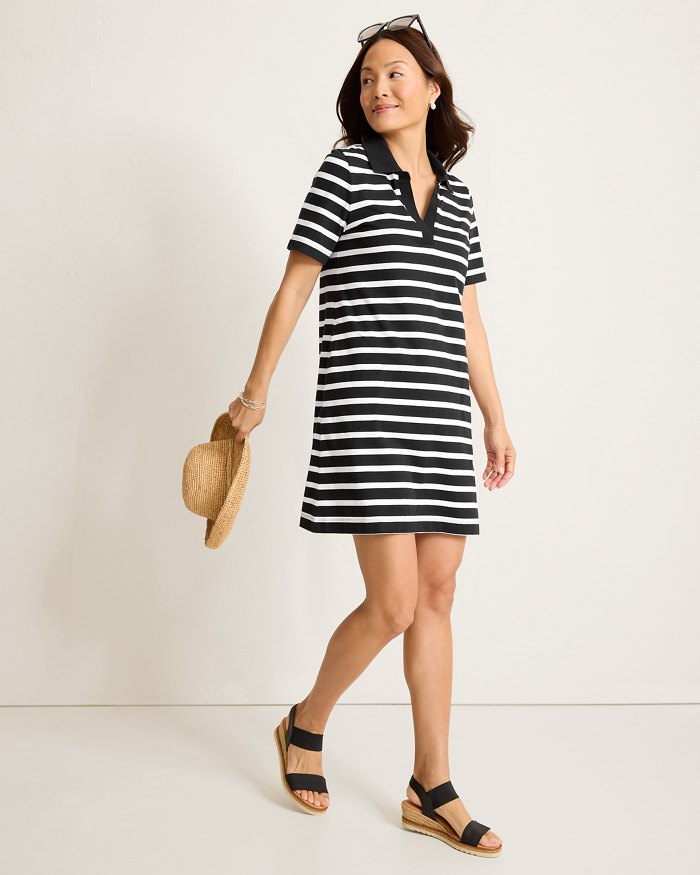 Islandscape Coastal Cabana Jersey Short Dress