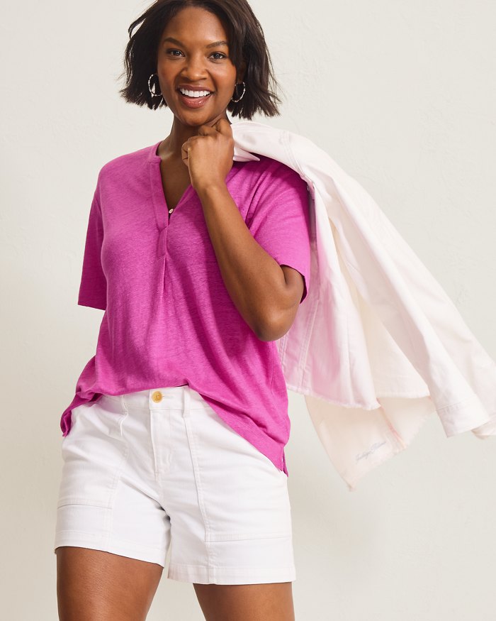 Linnea Short-Sleeve Linen T-Shirt