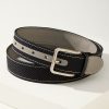 Leather Mesh Reversible Performance Belt