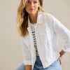 Two Palms Clean-Edge Linen Jacket