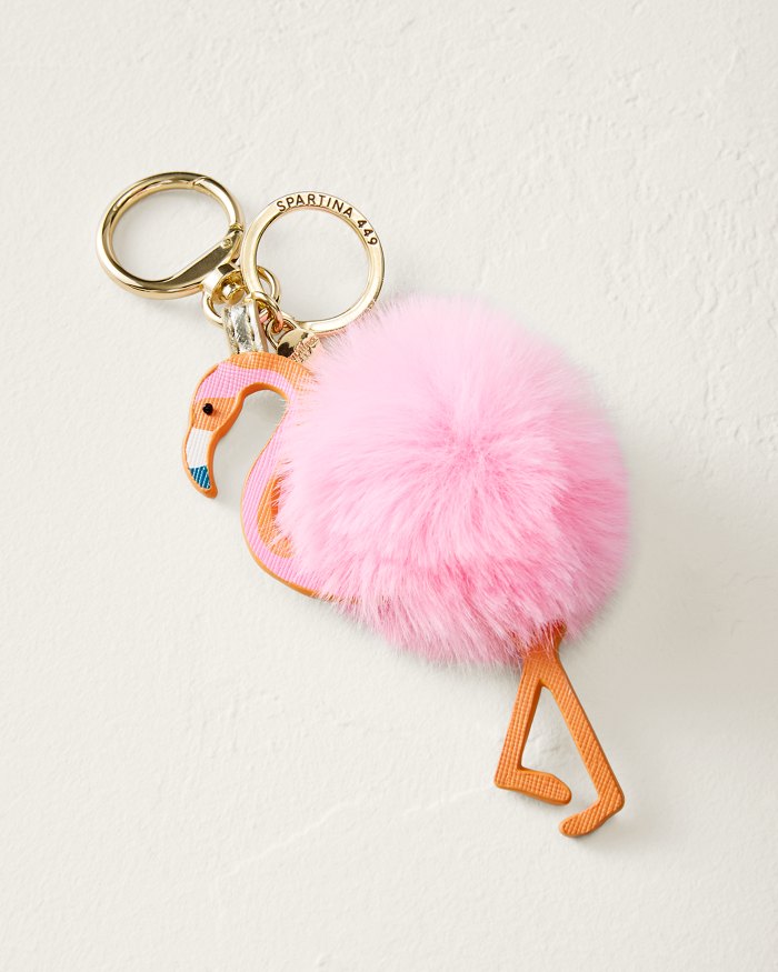 Flamingo Poof Icon Keychain