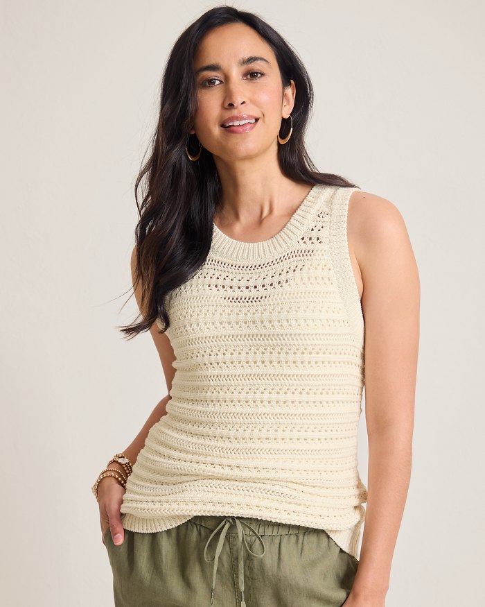 Crochet Stitch Sleeveless Sweater