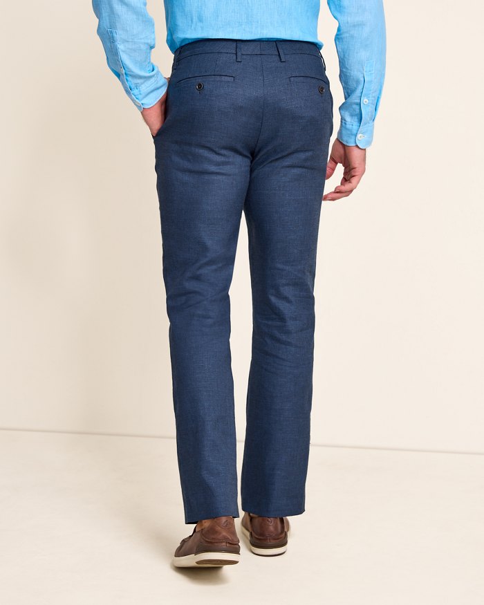 Big & Tall Latigo Beach Linen-Blend Flat-Front Pants