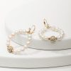 Madeira Pearl Statement Drop Hoop Earrings