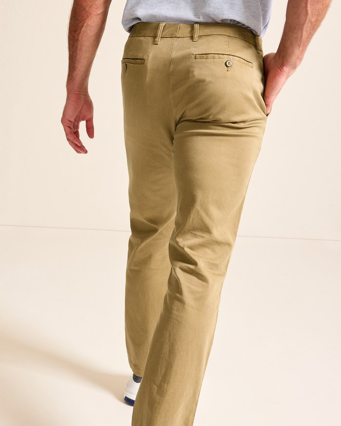 Boracay Flat-Front Chino Pants