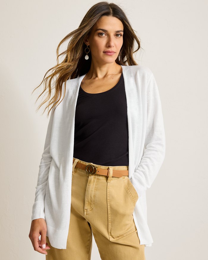 Addison Beach Linen-Blend Cardigan