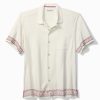 Big & Tall Greco Palms Silk Camp Shirt