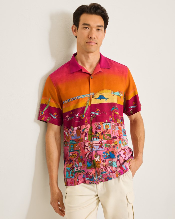Scenic to Believe It Silk Camp Shirt