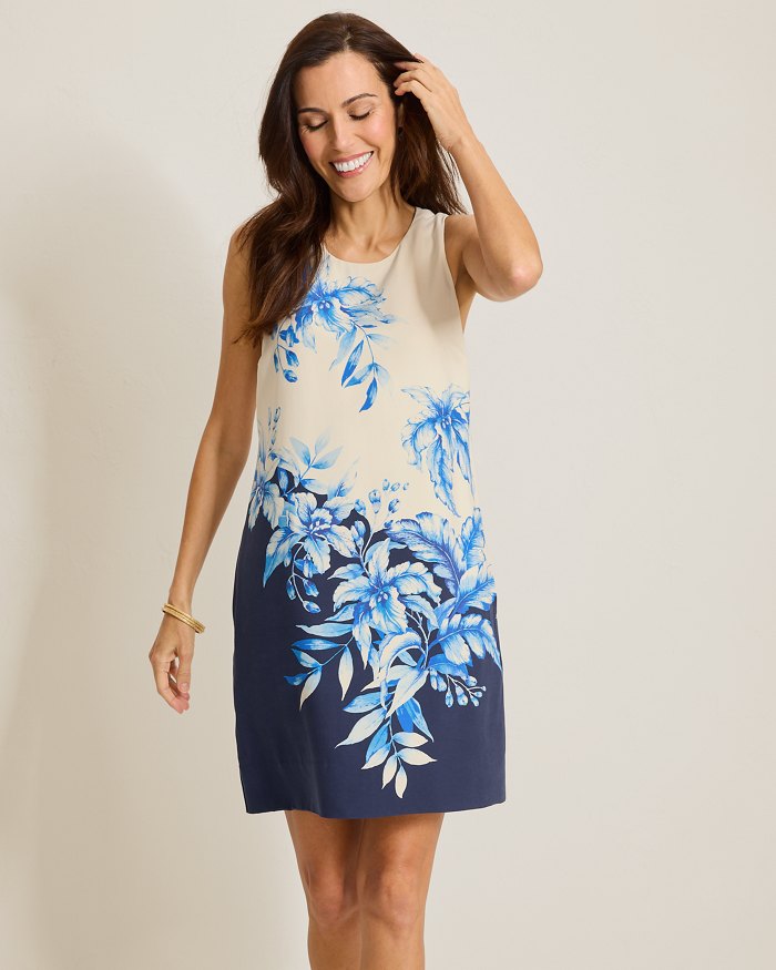 Flora Fresco Silk Shift Dress
