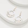 Tidal Treasure Mother of Pearl Disc Statement Earrings