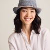 Gigi Crochet Raffia Packable Fedora Hat