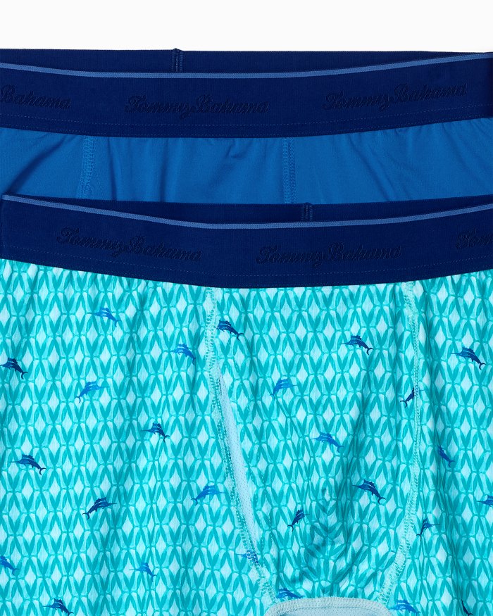 Aloha Print Tech Boxer Briefs - 2-Pack