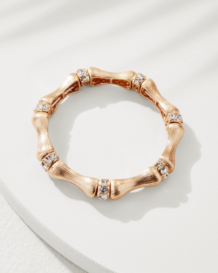 Oasis Essence Gold Bamboo Stretch Bracelet
