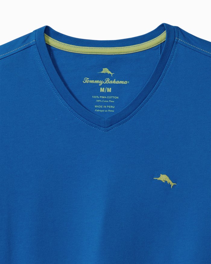 Big & Tall Bali Skyline Long-Sleeve V-Neck T-Shirt