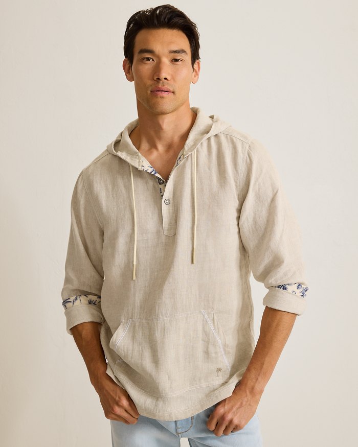 Desert Riviera Linen Baja Hoodie