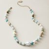 Palm Hibiscus Pearl & Semi-Precious Stone Necklace