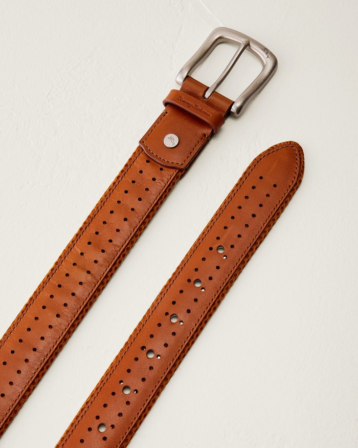 Leather Perforated Belt