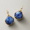 Sapphire Seas Semi-Precious Stone & Shell Drop Earrings