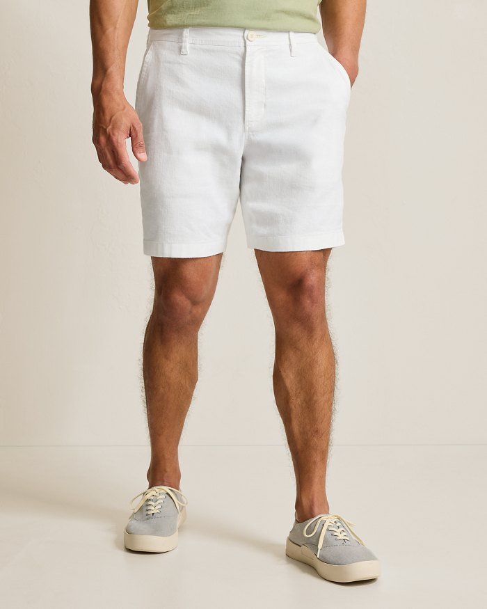 Big & Tall Beach Coast Stretch-Linen Shorts
