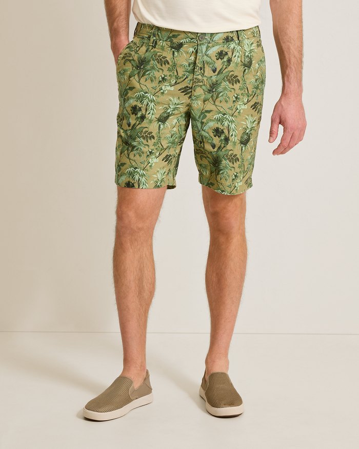 Pima Verde Stretch-Linen 9-Inch Shorts
