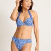 Terrazzo Tile Underwire Halter Bikini Top