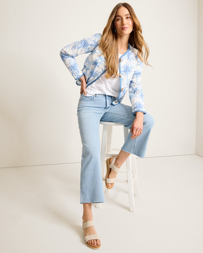 High-Rise Cropped Wide-Leg Jeans
