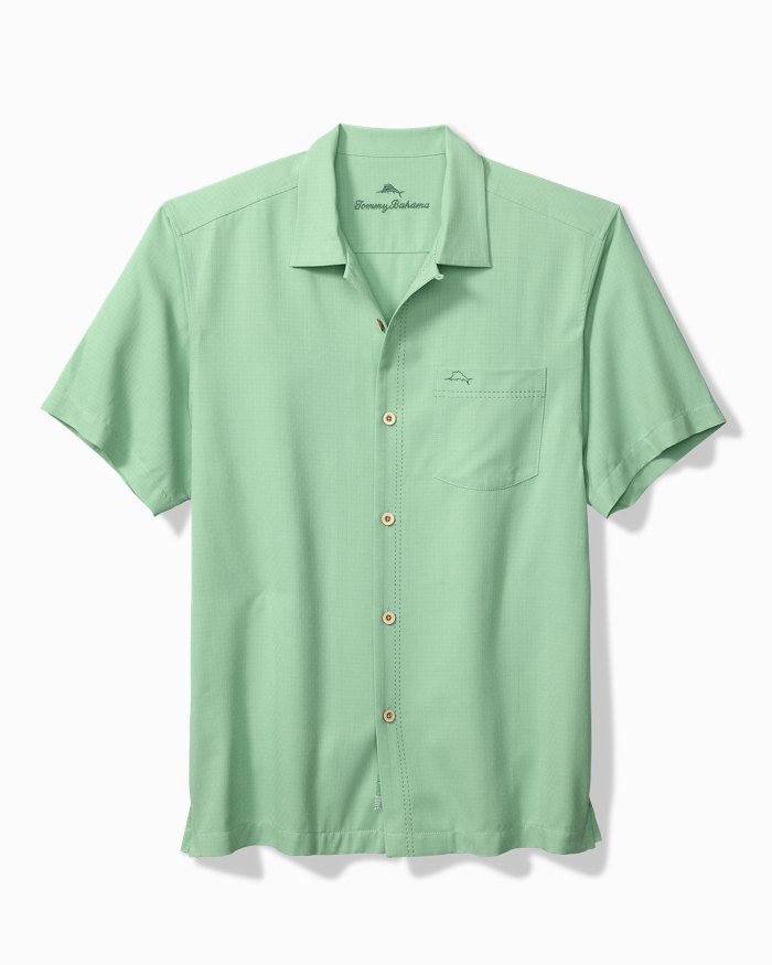 Big & Tall Coastal Breeze Check IslandZone® Camp Shirt