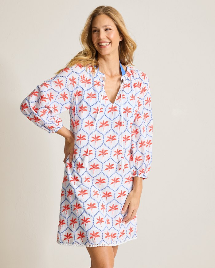 Catalina Eyelet Cotton Coverup Dress