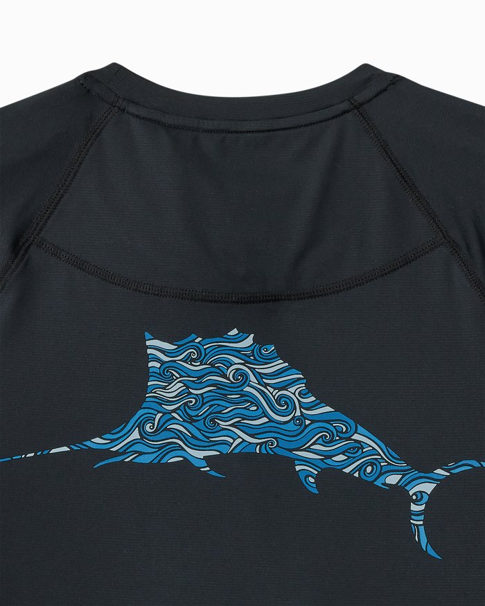 Big & Tall Chill Time Surf IslandZone® Short-Sleeve Rash Guard