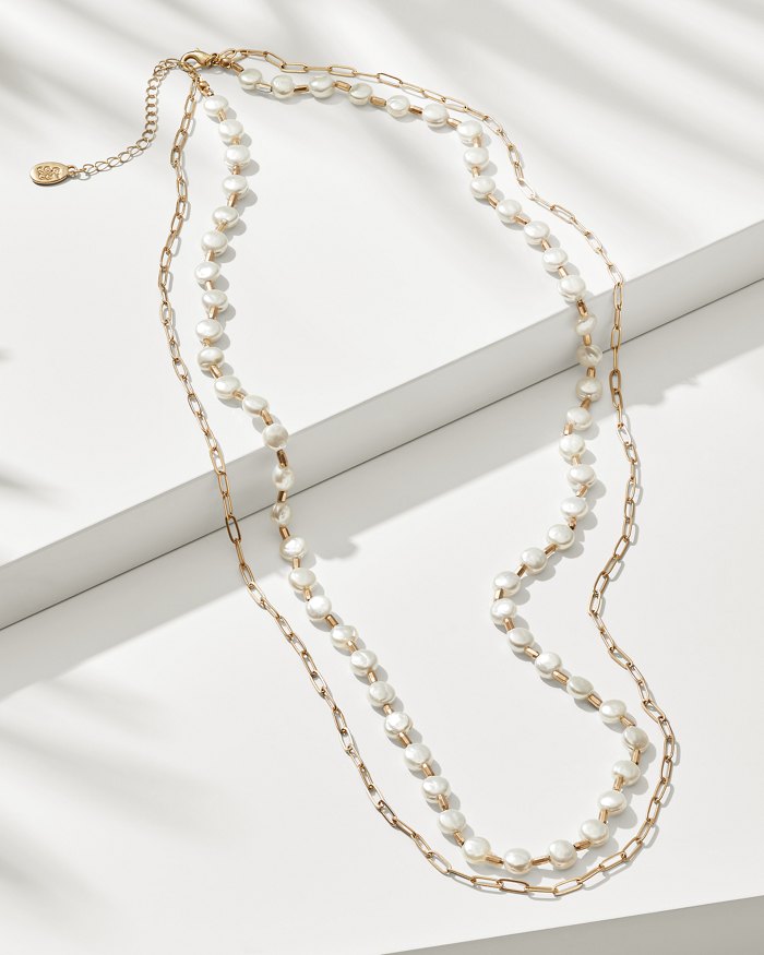 Pearl Island Double-Layered Necklace
