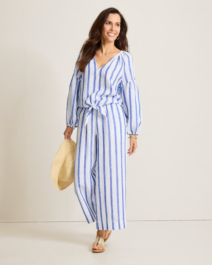 Two Palms Isla Sol Linen Culotte Pants