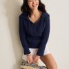 Zoe Cotton Johnny Collar Sweater