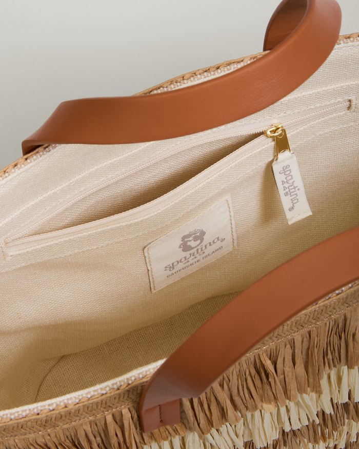 Raffia Fringe Day Tote