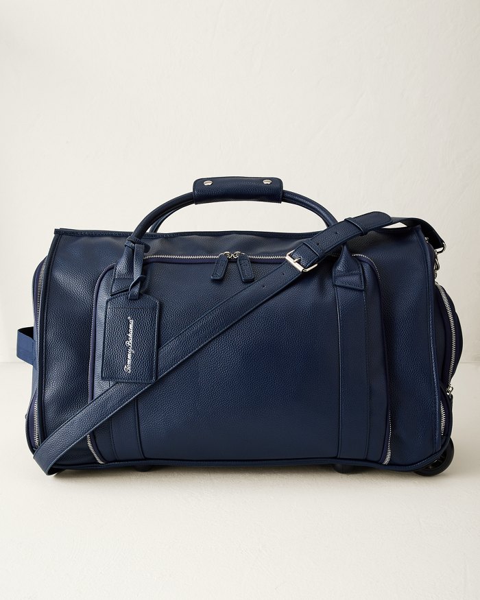 Brett Navy 2-In-1 Roller Garment Duffel Bag