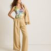 Cora Raw-Edge Twill Trousers