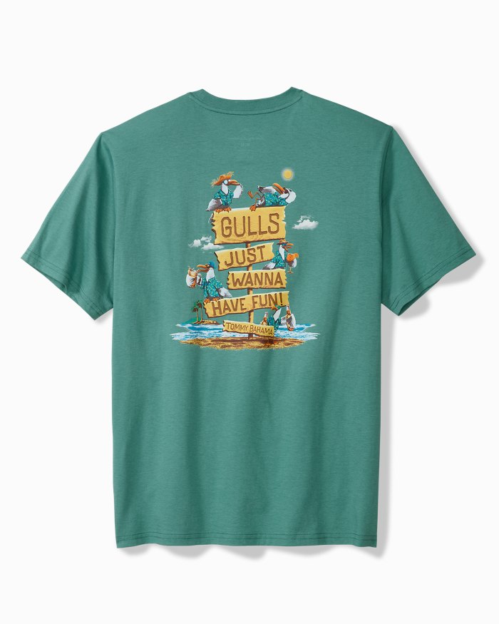 Gulls Just Want To Have Fun Graphic T-Shirt